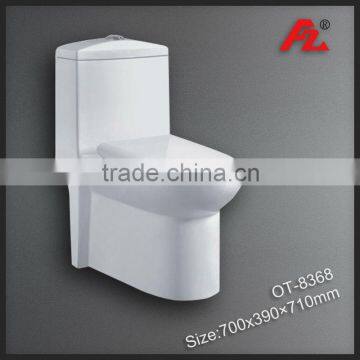 Sanitary Ware Ceramic Bathroom Double-hole Excess Eddy One piece Toilet