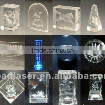 Promotion Christmas crystal customized gift