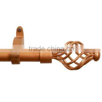 curtain rod finial spiral golden