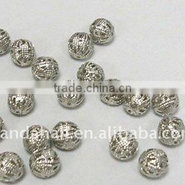 Iron Filigree Mesh Net Beads, Round(E374-14MM)