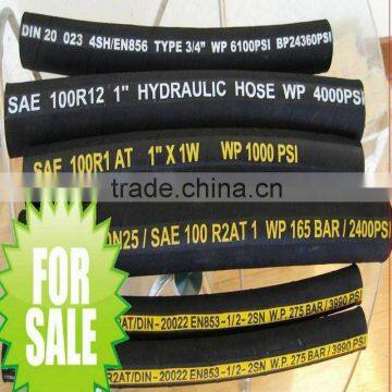 high pressure rubber hose, Stainless Steel Braided SAE 100 R2