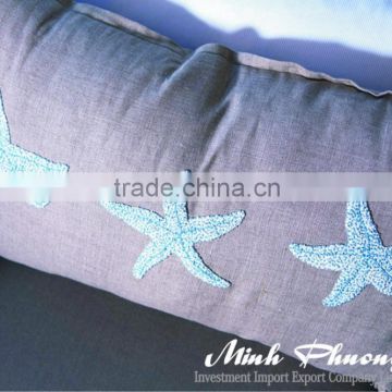 Vietnamese embroidery pillow high quality 100% cotton- no 1