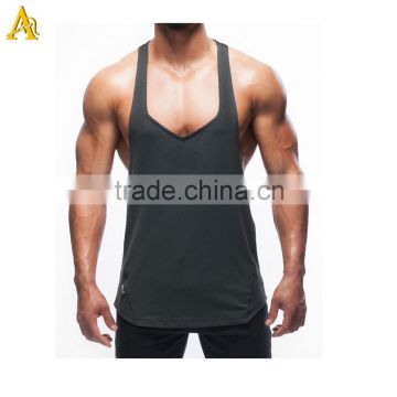 Custom fitness plain stringer vest mens fitness wear