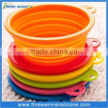 Wholesale heat resistant silicone pet bowl custom silicone dog bowl