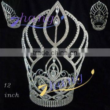 Wholesale large rhinstone queen diamond tiara