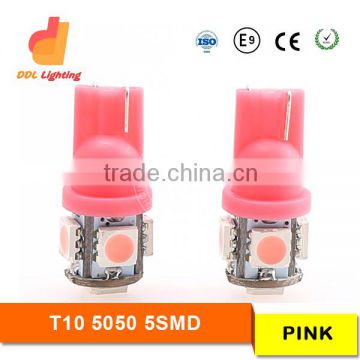 Pink led replacement light bulb for Car Side Wedge Tail led Light Lamp Bulb