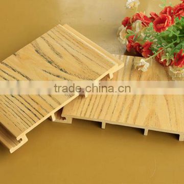 Eco-friendly Wood Plastic Composite Fire Proof bamboo textured WPC Wall Panel