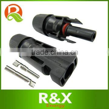 MC4 solar pv cable connectors, PPO material. Male and female.