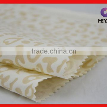 Cotton poly stretch fabric lepoard print fabric