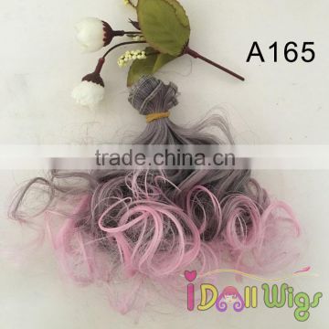 Cheap Synthetic Jerry curly hair extensions for BJD SD Blythe dolls no shedding