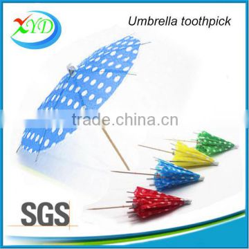 Paper Parasol Toothpick with fruit / wooden toothpick