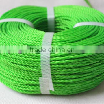 Polyethylene rope,green color