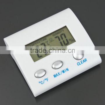 Wireless Electronic LCD Digital Temperature Tester Thermometer Hygrometer Temperature Humidity Meter Clock Magnetic