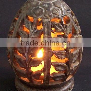 Carving Stone Candle Lamps