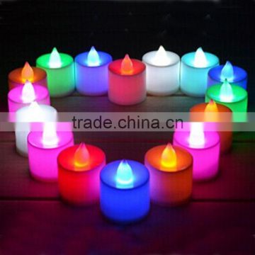 Hot Wholesale Wedding Decoration Mini Colorful Changing Fickering LED Romantic Candle Light