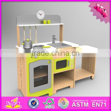 2016 new design home play wooden play kitchens for toddlers W10C249