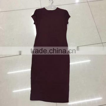 China cheap stocklots women brand summer maxi dress