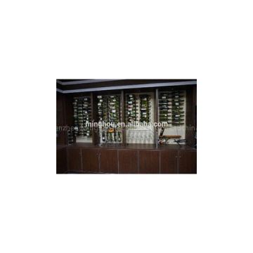 Practical Metal Wall Mounted Wine Display Rack For 9 Bottle MH-MR-15019