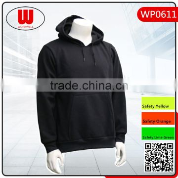 Workers thick blank black pullover aceppt custom printed or embroidery logo