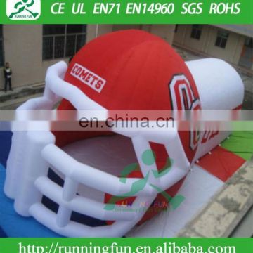 Hot sale inflatable football helmet entrance tunnel