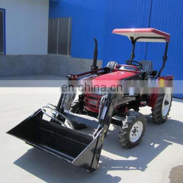 Luzhong 354 farm tractor with backhoe loader