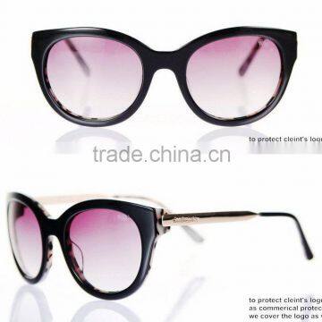 Acetate sunglasses with metal mixed in high level quality, CE/FDA