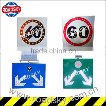 Speed Limit Yellow Aluminum Flashing Highway Road Signs