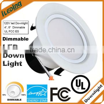UL FCC Energy Star 15W Recesssed Dimmable LED Downlight