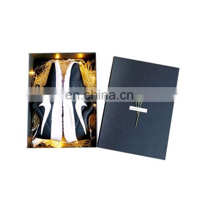 2019 Hot Sale Custom Premium Cardboard with Logo Printed Storage Lid and Base Quality Shoe Packaging Box