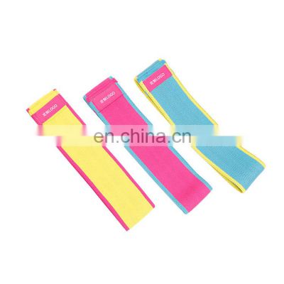 Custom Logo Printed Gym Sport Fitness Theraban Resistance Band Women Home Exercise Latex Fabric Fitness Bands Resistance
