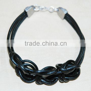 Stainless Steel Leather Bracelets