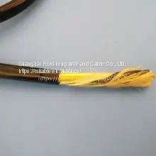 High flexibility folding servo twisted-pair shielded anti-seawater corrosion cable 3/5/7/9*2/4/6/8/10 square ROV zero buoyancy cable