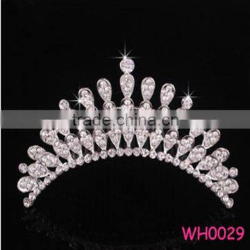 Best selling crystal rhinestone crown headband tiara