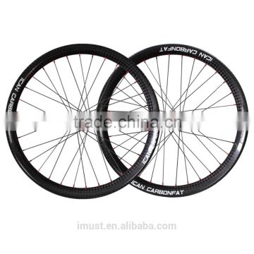 ICAN designed carbon fat bike wheels 65mm clincher tubeless ready fatbike wheelset FW65-TL
