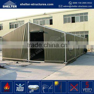 Lastest design 650g/sqm PVC coated fabric side wall cover hot military tents used