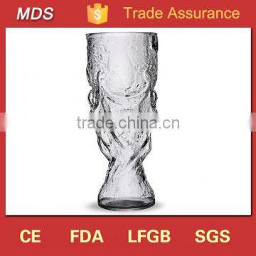 Hot selling cooling world cup trophy beer glass