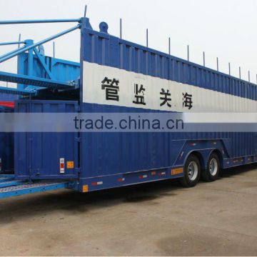 Car carring semi trailer suitable for carrying vehicles
