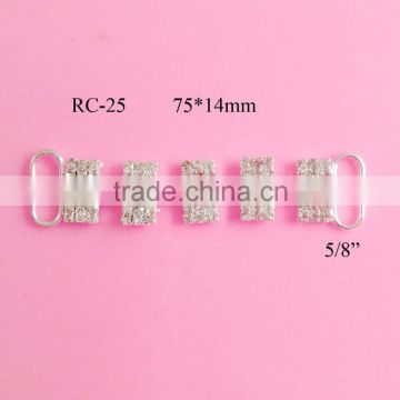 Stock hot selling rhinestone connector for headband/hairwear(RC-25)