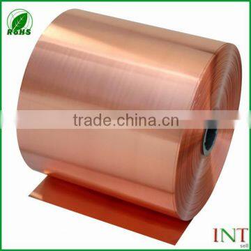 High quality high conductivity thin pure copper sheet