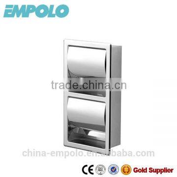 Empolo Double Vertical Wall Built In Tissue Paper Holder Made Of 304 SS, Paper Napkin Holder 5003