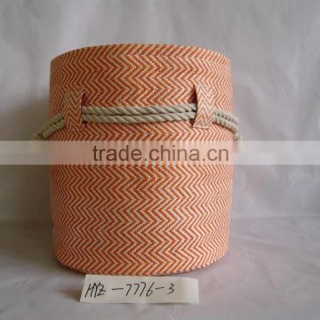 Different colors Cotton thread handle paper straw bag