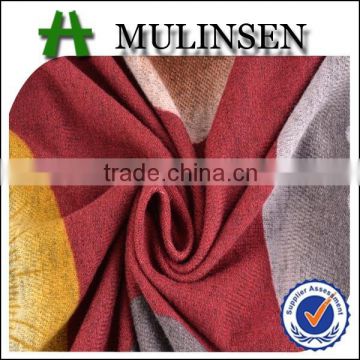 Mulinsen knitting polyester angora print low cost construct material