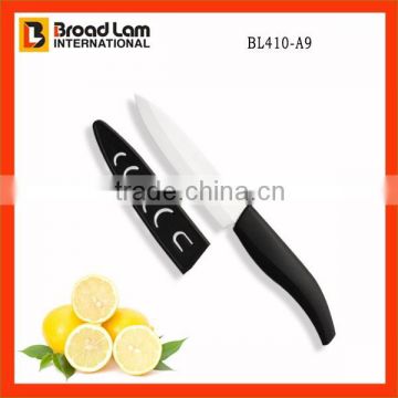 4" Ceramic Blade Zirconia material Peeling Knife with PP blade Cover for Protection
