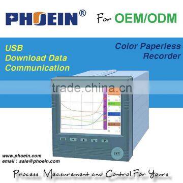 12 channels color paperless recorder