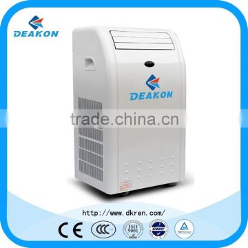 Evaporative air cooling portable and movable model