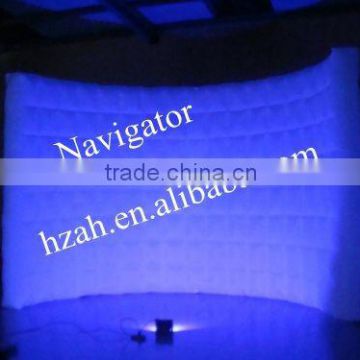 New Design Lighting Inflatable Wall with Blue Light