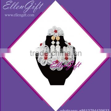 Elegant Nigerian Crystal Wedding Jewelry Set AJS3984