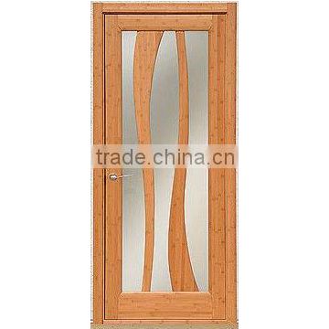 Beautiful glass pvc doors wood