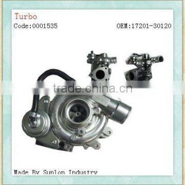 turbo for vigo 001535 toyota hilux vigo turbo 17201-30120