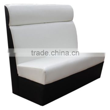 Modern restaurant cafe leather booths wooden base seating for sale